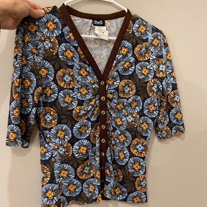 Y2K 1990’s Dolce & Gabbanna 1/2 sleeve cardigan